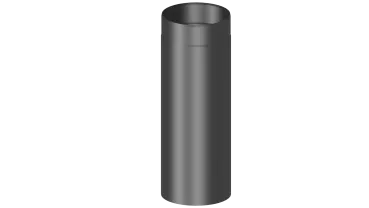 Rauchrohr 500mm Längenelement - 120 mm - schwarz