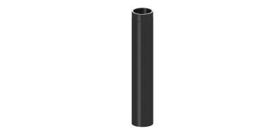 Rauchrohr 1000mm Längenelement - doppelwandig - 150 mm