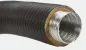 Preview: Aluflexrohr 800mm isoliert 5-lagig, Ø 125 mm, schwarz beschichtet