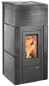 Preview: Pelletofen Haas+Sohn HSP 6 HELENA-C RLU – perl-anthrazit/Keramik anthrazit metallic gebürstet inkl. WLAN-Modul – 2,4 bis 8,3 kW
