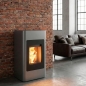 Preview: Pelletofen Haas+Sohn HSP 2.cube – anthrazit/tief-schwarz inkl. WLAN-Modul – 2,4-8,6 kW