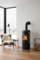 Preview: Kaminofen Haas+Sohn LUMO S – tief-schwarz – 5,5 kW