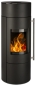 Preview: Kaminofen Haas+Sohn LUMO T – tief-schwarz – 5,5 kW