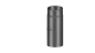 Preview: Rauchrohr 250mm Längenelement mit Drosselklappe - 120 mm - schwarz
