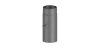 Preview: Rauchrohr 250mm Längenelement mit Drosselklappe  - 160 mm - grau