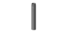 Preview: Rauchrohr 1000mm Längenelement mit Drosselklappe - 200 mm - schwarz