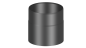 Preview: Rauchrohr 150mm Längenelement  - 150 mm - schwarz