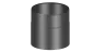 Preview: Rauchrohr 150mm Längenelement - 150 mm - schwarz