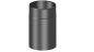 Preview: Rauchrohr 250mm Längenelement  - 120 mm - schwarz