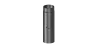 Preview: Rauchrohr 500mm Längenelement mit Drosselklappe - 120 mm - schwarz