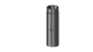 Preview: Rauchrohr 500mm Längenelement mit Drosselklappe - 130 mm - schwarz