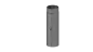 Preview: Rauchrohr 500mm Längenelement mit Drosselklappe - 130 mm - grau
