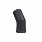 Preview: Pelletofenrohr Bogen 30° - 80 mm - schwarz