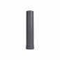 Preview: Pelletofenrohr 500mm Längenelement - 100 mm - gussgrau