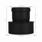 Preview: Pellet-Erweiterung 80 mm auf 120 mm - gussgrau