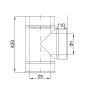 Preview: T-Anschluss 90° - 150mm - doppelwandig - Professional 06
