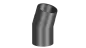 Preview: Rauchrohrwinkel 11° - 120 mm - schwarz