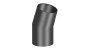 Preview: Rauchrohrwinkel 11°  - 150 mm - schwarz