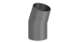 Preview: Rauchrohrwinkel 11°  - 150 mm - grau
