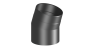 Preview: Rauchrohrwinkel 22°  - 200 mm - schwarz