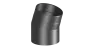 Preview: Rauchrohrwinkel 22° - 150 mm - schwarz