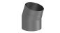 Preview: Rauchrohrwinkel 22°  - 160 mm - grau
