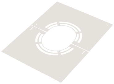 Preview: Blendblech mit Hinterlüftung - 180mm - doppelwandig - Professional 06
