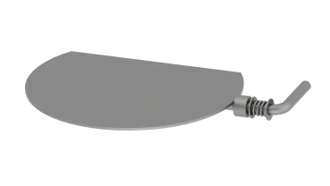 Drosselklappe - 130 mm - grau