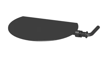 Drosselklappe - 130 mm - schwarz