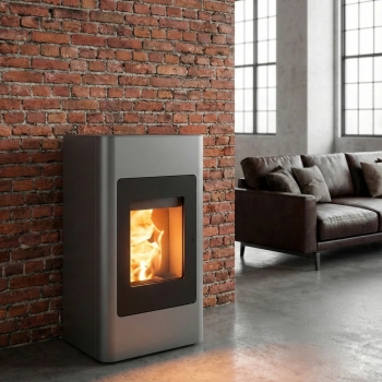 Preview: Pelletofen Haas+Sohn HSP 2.cube – anthrazit/tief-schwarz inkl. WLAN-Modul – 2,4-8,6 kW