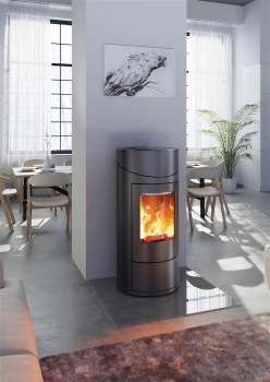 Preview: Pelletofen Haas+Sohn HSP 7 DIANA – perl-schwarz inkl. WLAN-Modul – 2,4 bis 8,2 kW