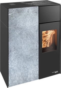Pelletofen Haas+Sohn HSP 8 LUCCA II RLU Stone – tief-schwarz/Serpentino inkl. WLAN-Modul – 2,5 - 8,5 kW
