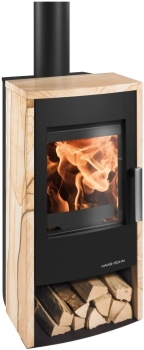 Preview: Kaminofen Haas+Sohn ROSENHEIM easy – Stahl tief-schwarz – 6 kW