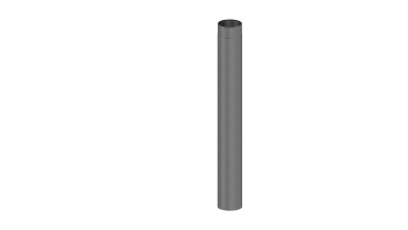 Rauchrohr 1000mm Längenelement  - 160 mm - grau
