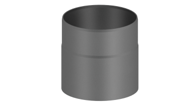Rauchrohr 150mm Längenelement  - 150 mm - grau