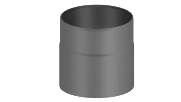 Rauchrohr 150mm Längenelement - 150 mm - grau