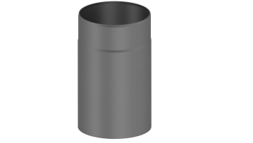 Rauchrohr 250mm Längenelement  - 160 mm - grau