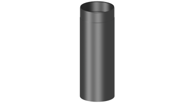 Rauchrohr 500mm Längenelement  - 130 mm - schwarz