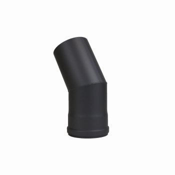 Preview: Pelletofenrohr Bogen 30° - 80 mm - schwarz