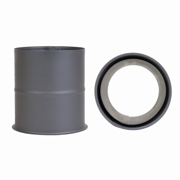 Preview: Pelletofenrohr Wandfutter / Mauermuffe - 100 mm