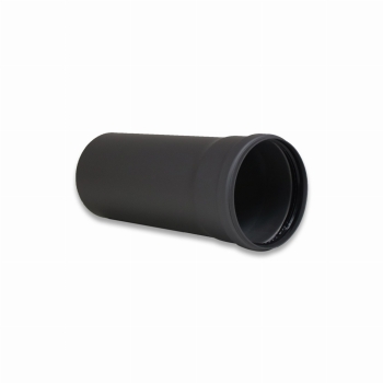 Preview: Pelletofenrohr 250mm Längenelement - 100 mm - schwarz