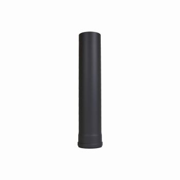 Pelletofenrohr 500mm Längenelement - 100 mm - schwarz