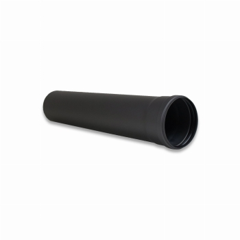 Preview: Pelletofenrohr 500mm Längenelement - 100 mm - schwarz