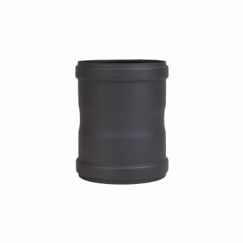 Pelletofenrohr Verbindungsstück (Doppelmuffe) - 80 mm - schwarz