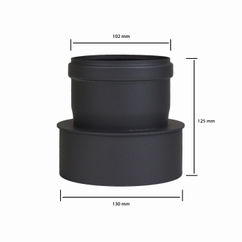Preview: Pellet-Erweiterung 100 mm auf 130 mm - schwarz