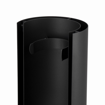 Preview: Pelletofenrohr Thermoschild 460 mm (Strahlungsschutz) - 80 mm - schwarz