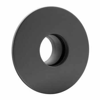 Pellet-Erweiterung mit Rosette 100 mm auf 120 mm - gussgrau