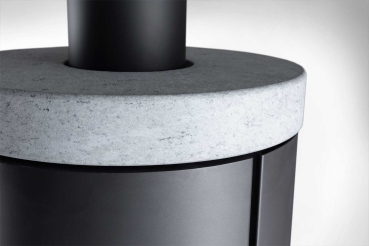 Preview: Kaminofen Novaline Aria – Stahl schwarz, drehbar – 5,7 kW