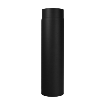 Rauchrohr 500mm Längenelement - 150 mm - schwarz