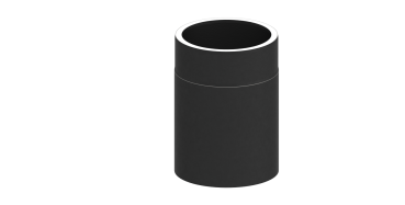 Rauchrohr 250mm Längenelement - doppelwandig - 150 mm
